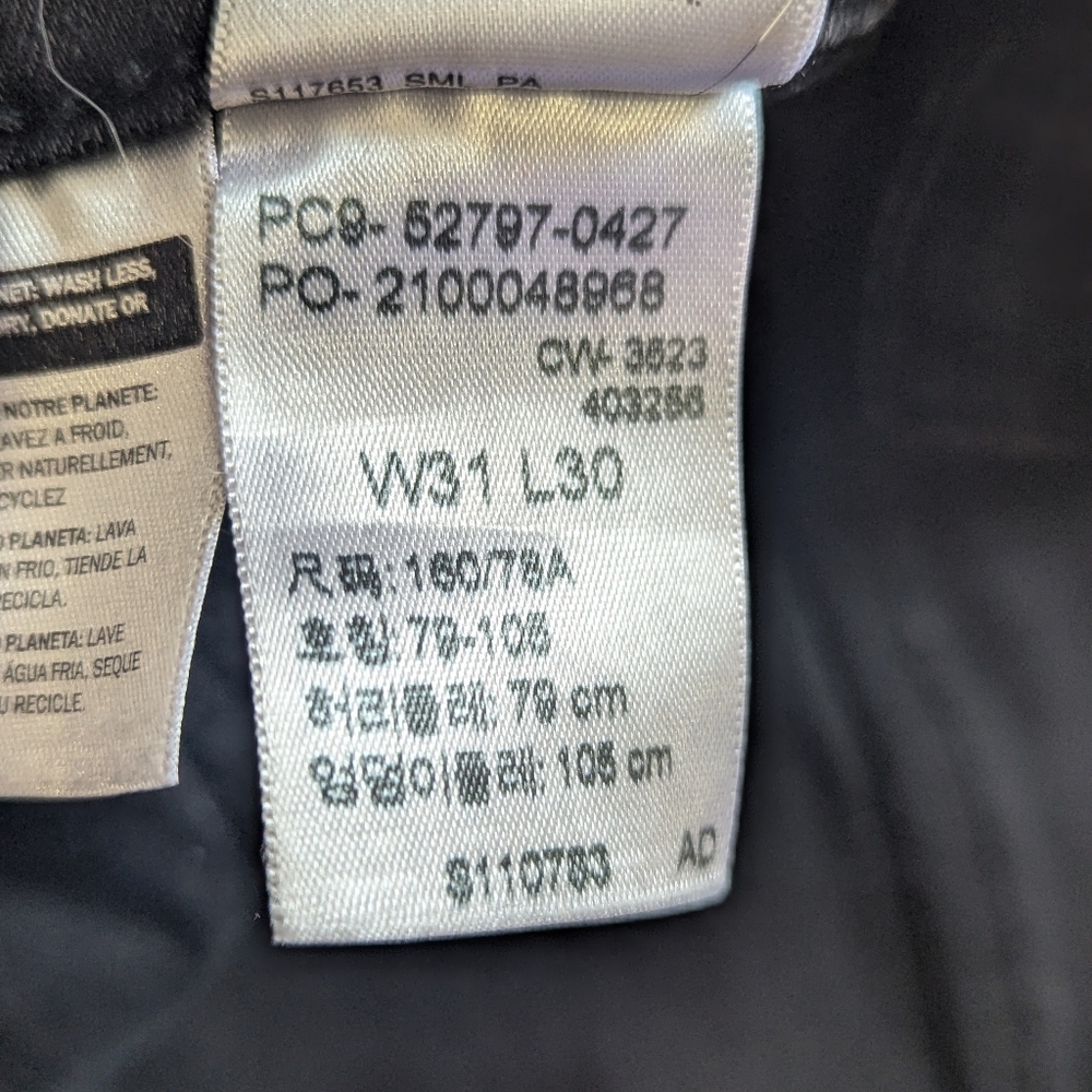Levi's 720 High-Rise Super Skinny Jeans Black Women's 31 - Picture 5 of 12